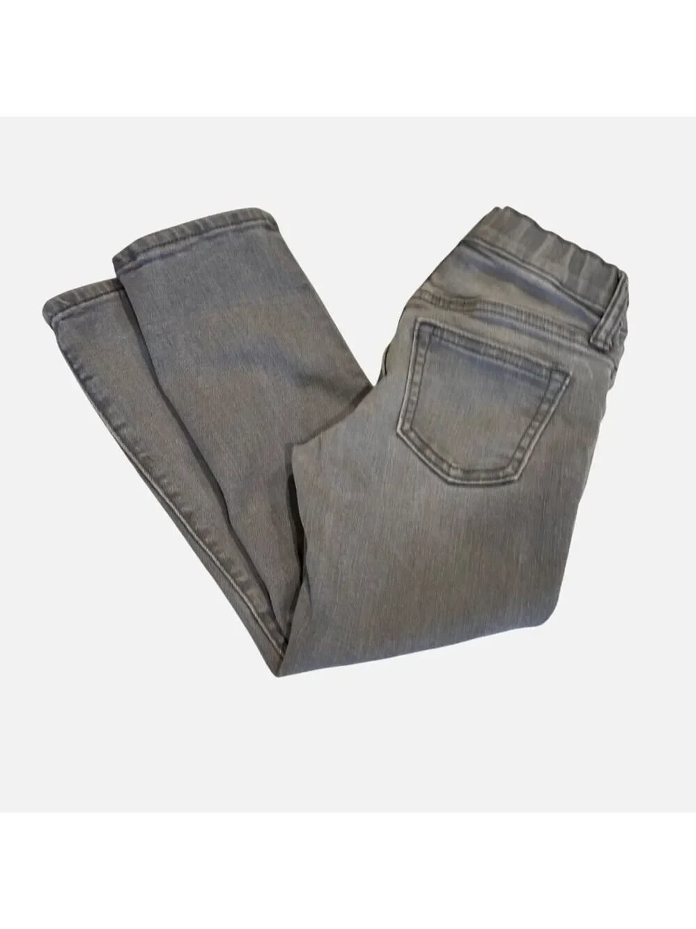 Old Navy Toddler Boys Jeans 5T Gray Karate Indigo Adjustable Waist Built In Flex